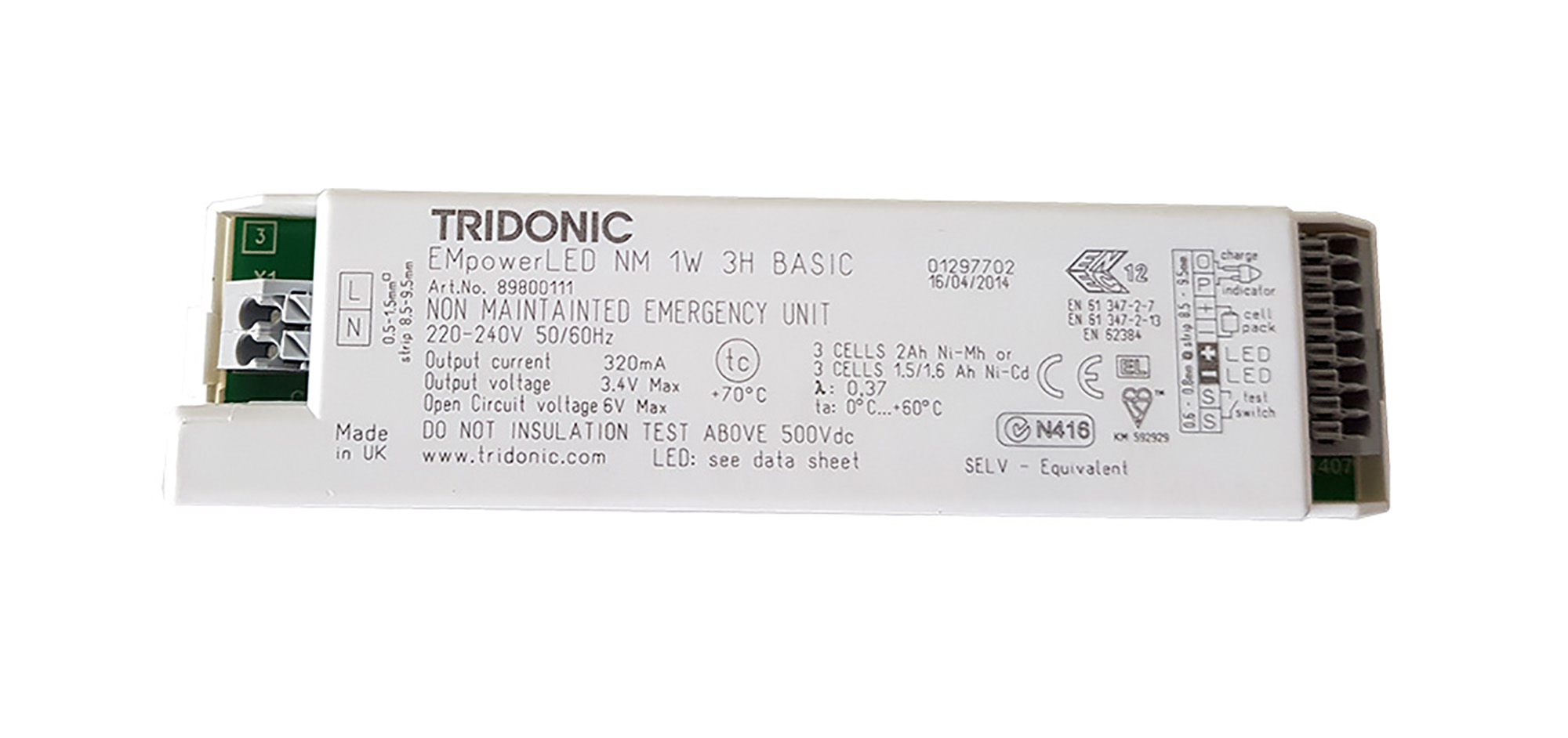 EMpowerLED Emergency Luminaires Tridonic Emergency Conversion Kit EMpowerLED Emergency Luminaires Tridonic Emergency Conversion Kit